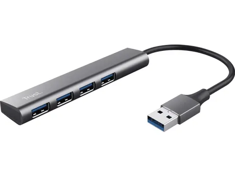 Hub Trust Halyx 4-port USB-A zilver