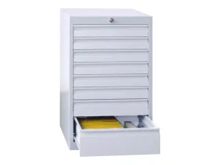 ladekast HxBxD 800x500x600mm 8laden slot RAL7035 front RAL7035 - 2