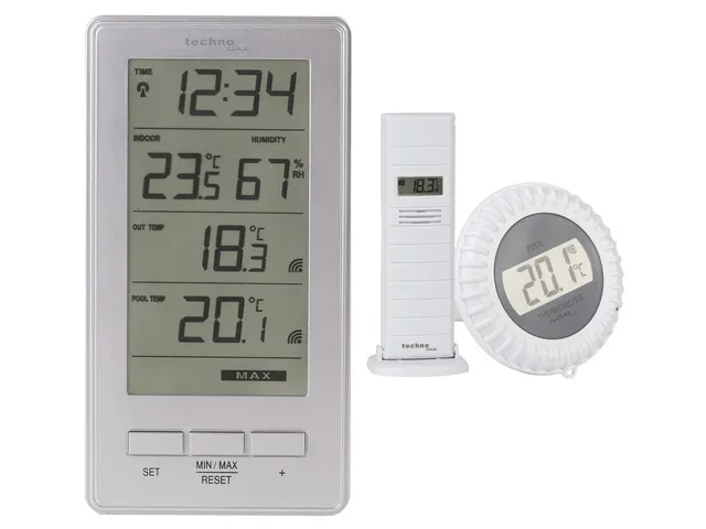 Weerstation Technoline WS 9069 78x147x23mm wit met 2 buitensensors