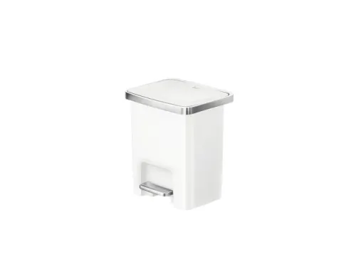 Hana 2 Pedaalemmer 15 liter Wit
