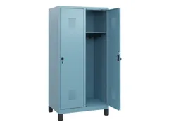 schoollocker,HxBxD 1630x800x500mm,2vak,vak B 400mm,draaigrendel,voeten