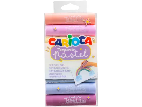 Verfstift Carioca Temperello set à 8 pastelkleuren