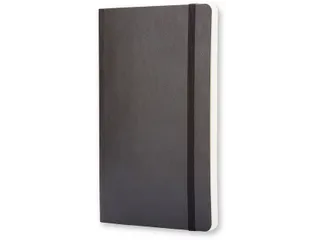 Notitieboek Moleskine large 130x210mm lijn soft cover zwart - 9