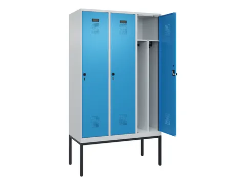 locker voor scheiding van kleding,HxBxD 2120x1200x500mm,3vak