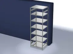 systeemstelling,grondveld,HxBxD 3000x1060x835mm,vakl. 330kg