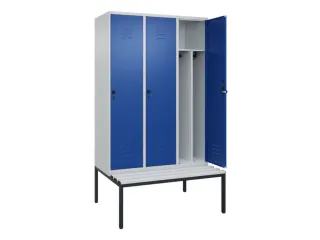 locker voor scheiding van kleding,HxBxD 2120x1200x815mm,3vak - 2