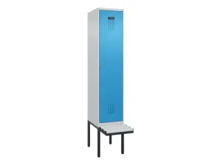 locker met bank,HxBxD 2120x400x815mm,1vak,vak B 400mm,cilinderslot - 2