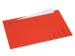 Vouwmap Secolor Folio ongelijk 225gr rood