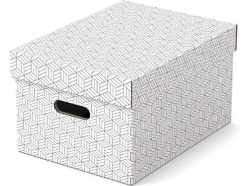 Home opbergdoos 26,5 x 36,5 x 20,5 cm wit pak van 3