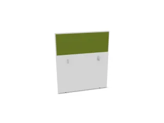 baliepaneel,v. bureau,aanbouw achter,B 1000mm,Bl-wit,BN7048-groen - 1