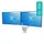 ViewLite Plus Monitorarm 652 Zilver 2 Schermen