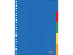 Tabbladen Kangaro A4 23-gaats A405M 5-delig Assorti PP