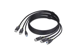 StarTech.com 1,8m Dual DisplayPort en USB 5Gbps KVM Kabel 4K