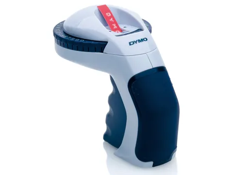 Lettertang Dymo Omega embossing blauw