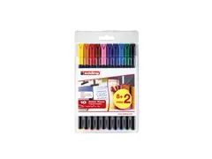 Fineliner edding 1200 fijn assorti set à 8+2 gratis