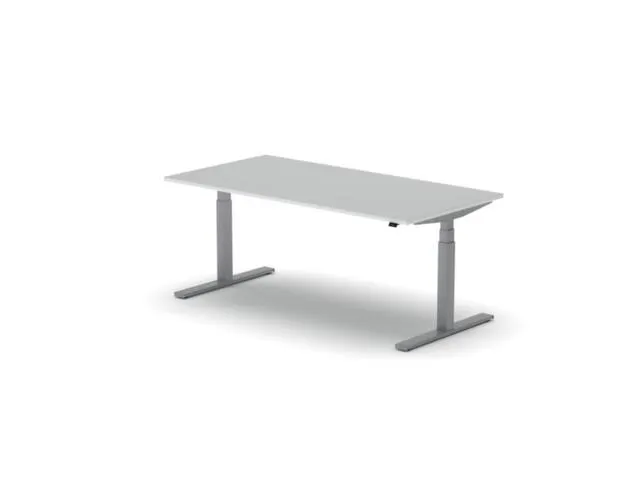 Elektrisch ihv bureau,HxBxD 650-1310x1800x900mm,blad wit