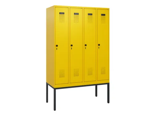 schoollocker,HxBxD 1950x1200x500mm,4vak,vak B 300mm,draaigrendel
