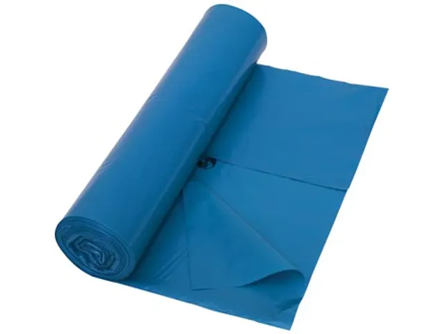 Vuilniszak 45 micron LDPE 80x100 cm 120L blauw rol 25 stuks