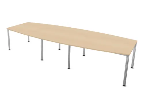 vergadertafel,HxBxD 740x3600x1400mm,vatvormig,NE-esdoorn