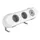 Desktop stekkerdoos Power Polar 2-voudig + USB A en C 25W Wit