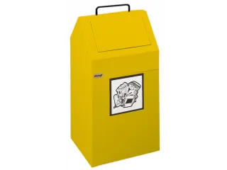 Afvalverzamelaar Vuurremmend 1X45 Liter 640X330X310Mm Geel - 2