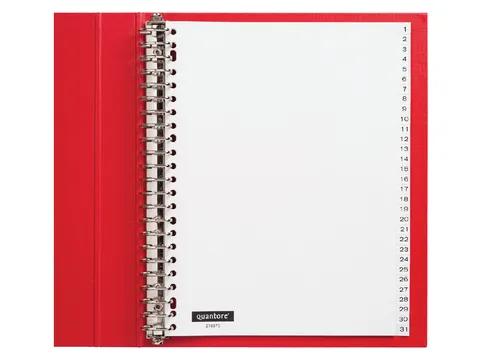 Tabbladen Quantore A4 23-Gaats 1-31 Genummerd Wit Pp