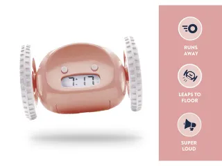 Wekker Clocky roze - 6