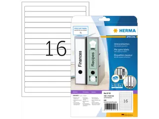 Herma 5118 Rugetiket 192x16,9mm Wit permanent klevend 400 stuks - 1
