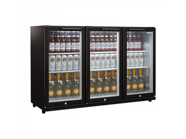 Display koeler 3-deurs ZWART