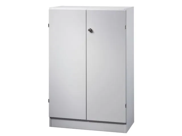 kantoorkast,HxBxD 1270x800x420mm,2xhouten vloer,golfgreep