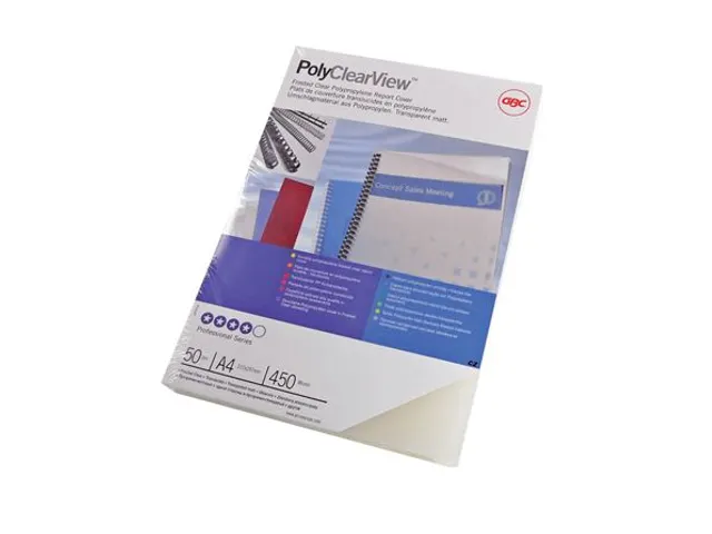 Couverture GBC A4 Polycover 350 microns transp mat 100pcs