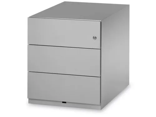 Mobiel Ladenblok 495X420X565Mm 3Laden Cilinderslot Zilver