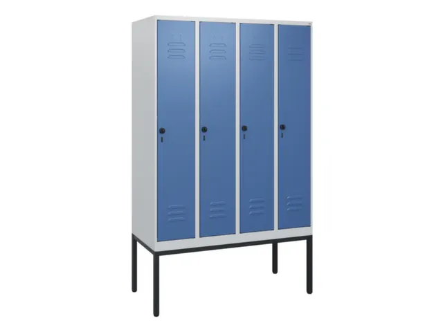 locker,HxBxD 1950x1200x500mm,4vak,vak B 300mm,draaigrendel