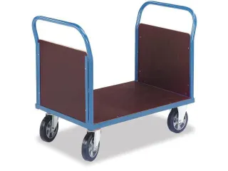 Platformwagen 1000kg Laadvlak Lxb 1000x700mm 2 Kopwanden Ral 5010 - 2