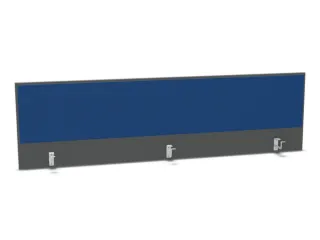 opzetpaneel bureau aanbouw achter MS-donkergrijs BN6016-blauw 2000mm - 1