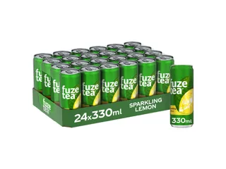 Frisdrank Fuze Tea Black Tea sparkling lemon blik 330ml - 4