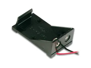 Batterijhouder Voor 1 x 9V-CEL (Met Draden) - 1