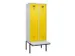 locker met bank,voor scheiding van kleding,HxBxD 2120x800x815mm,2vak