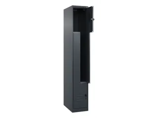 Z-garderobekast,HxBxD 1850x300x500mm,vak B 150/300mm,draaigrendel - 2