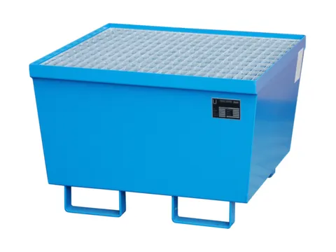 Opvangbak 1x 200l Opvangvol. 215l Blauw 545x 800x 800mm Rooster