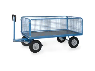 Handtrekwagens 6436l 1250kg 2000x1000mm Draadgaas Luchtbanden - 1