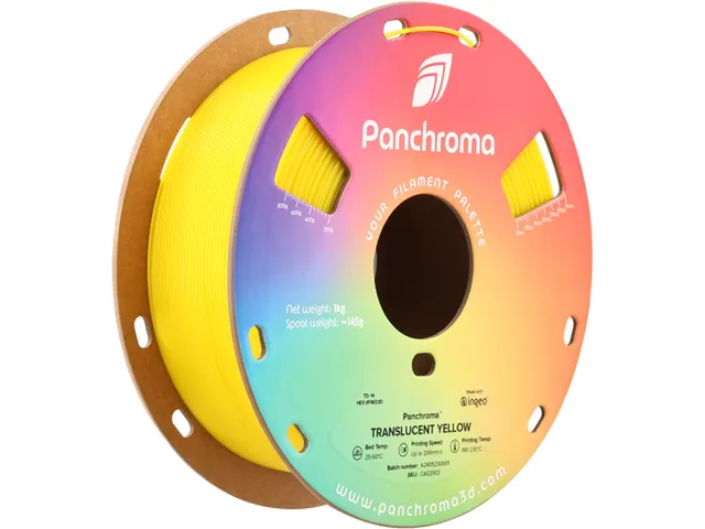 PLA Translucent 1,75mm Geel 1kg Panchroma 3D Filament