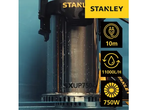 Stanley Dompelpomp Roestvrij Staal Helder Water 750W