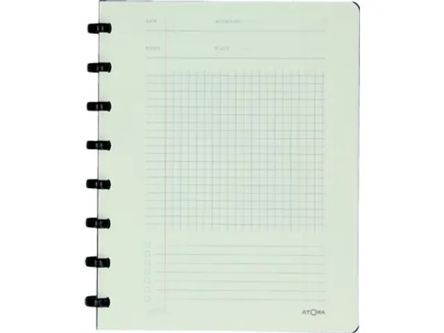 Atoma Meetingbook, Ft A5, Zwart, Geruit 5mm