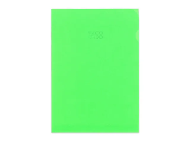 Transparant L-map A4 groen 100 stuks