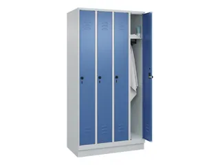 locker,HxBxD 1950x1000x500mm,4vak,vak B 250mm,draaigrendel,sokkel - 3