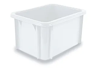Stapelbak Pe Hxlxb 215X400X300Mm Inhoud 18L Naturel Wit - 1