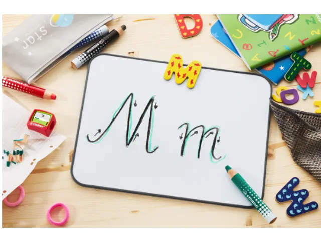 Whiteboardpotlood STABILO MARKdry 30 stuks blauw