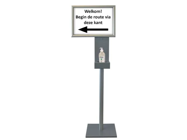 Desinfectiezuil 150 cm clicklijst A3