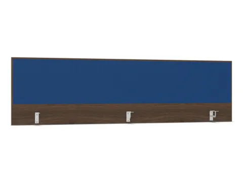opzetpaneel bureau aanbouw achter NV bruin hickory blauw 2000mm